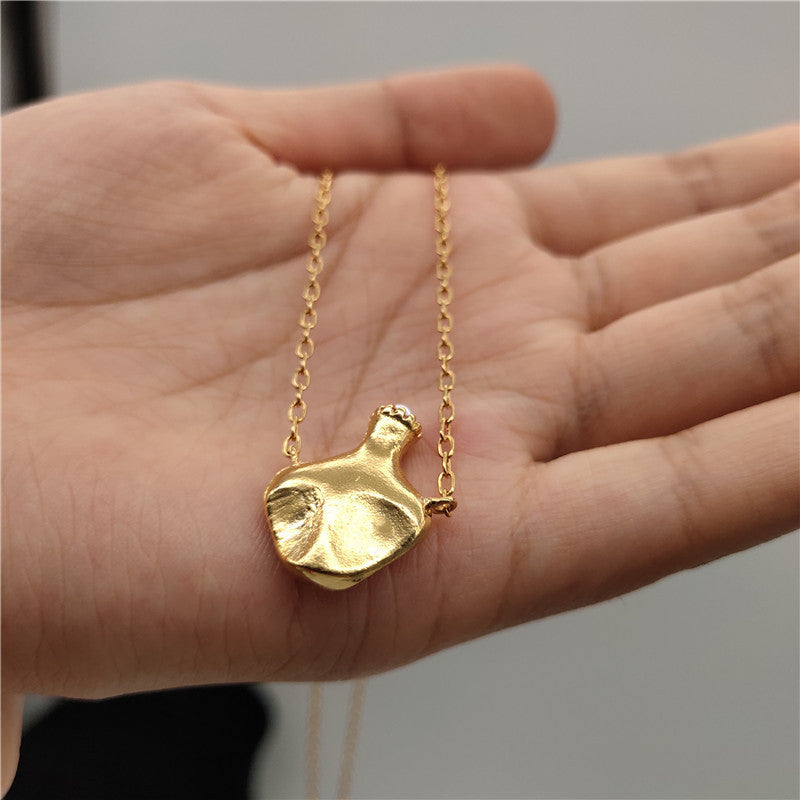 24K Gold Plated Hypoallergenic Pendant Necklace
