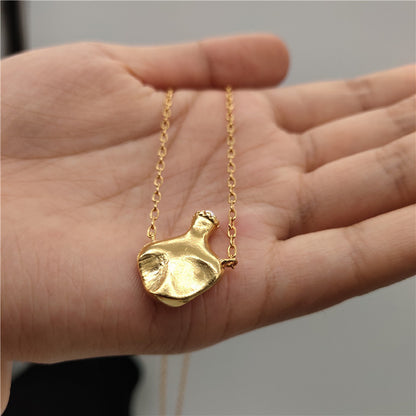 24K Gold Plated Hypoallergenic Pendant Necklace