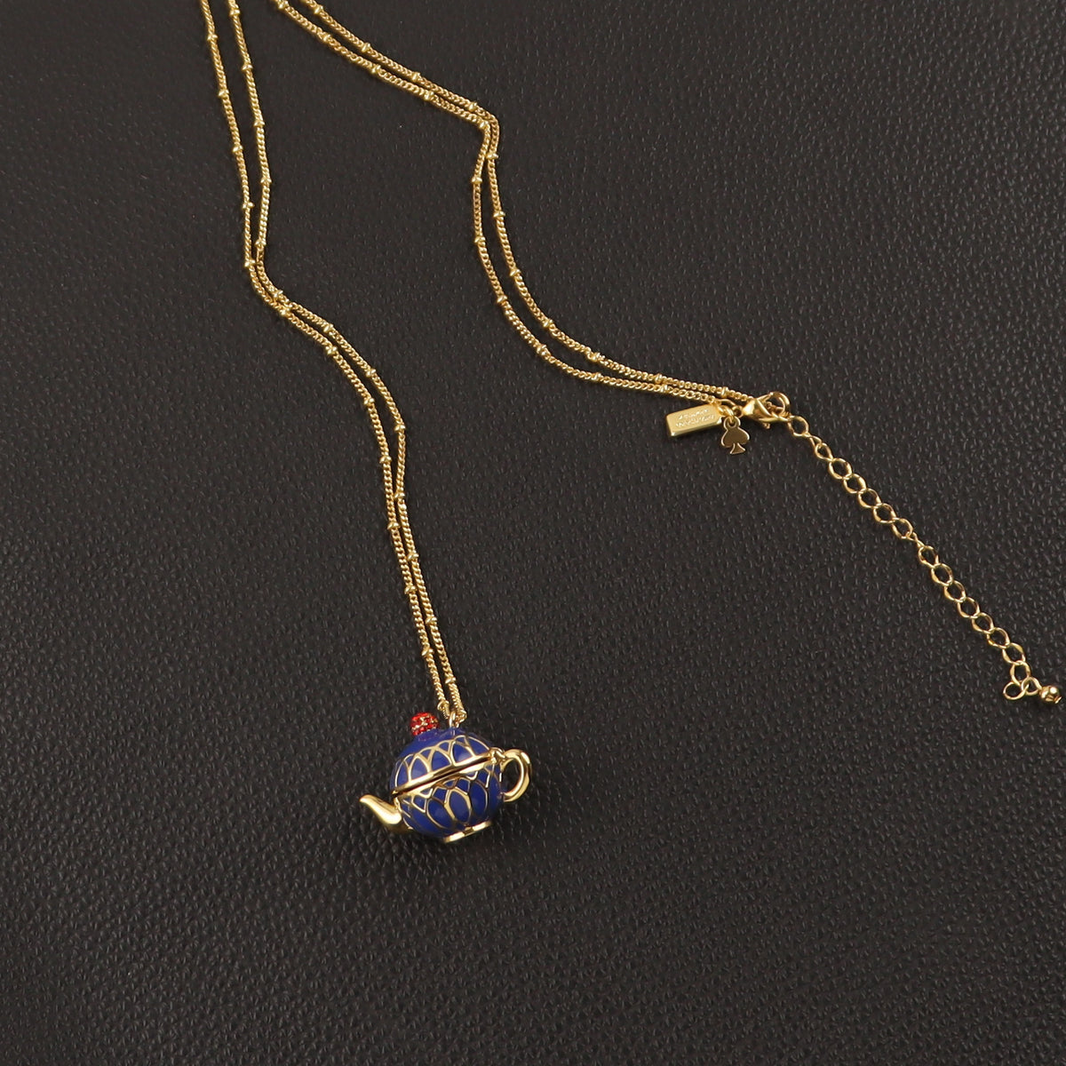 24K Solid Gold Plated Enamel Cups Necklace Earrings