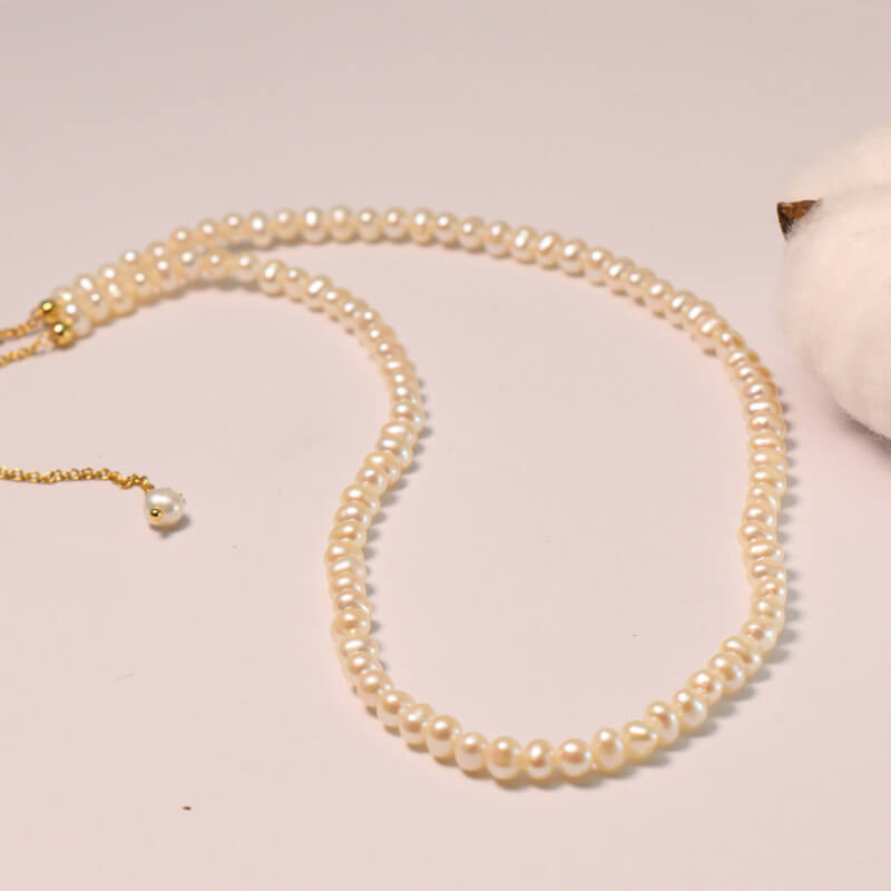Gorgeous 24k Gold Plated Freshwater Pearls Necklace