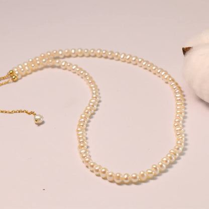 Gorgeous 24k Gold Plated Freshwater Pearls Necklace