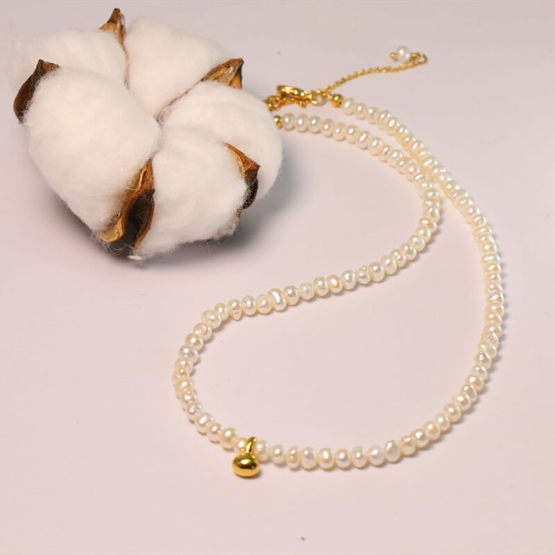 Gorgeous 24k Gold Plated Freshwater Pearls Necklace