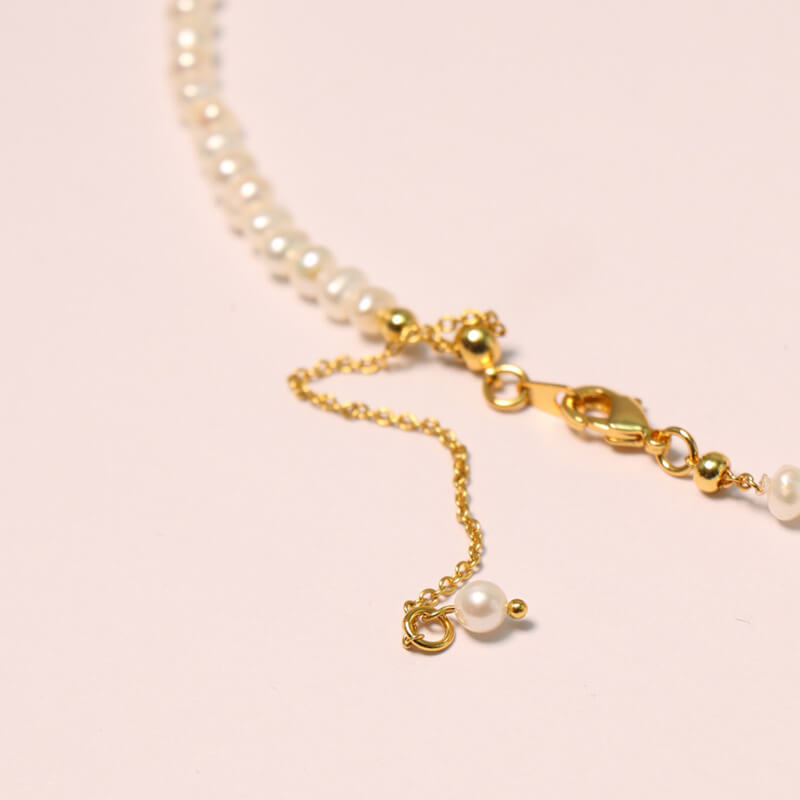 Gorgeous 24k Gold Plated Freshwater Pearls Necklace