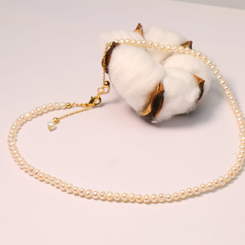 Gorgeous 24k Gold Plated Freshwater Pearls Necklace