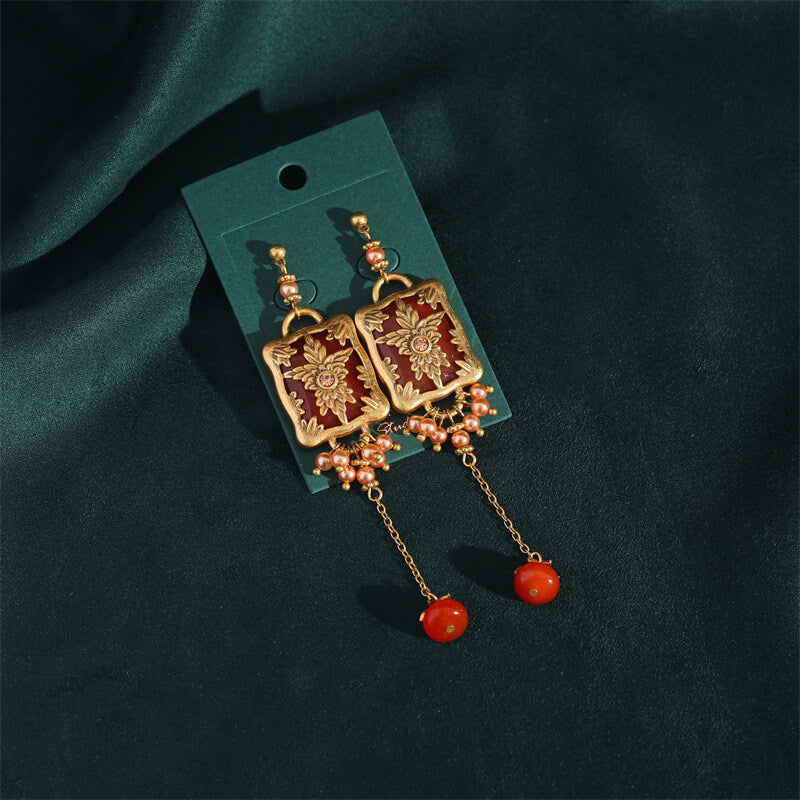 Vintage Earrings Gold Royal Freshwater Pearl Jewelry