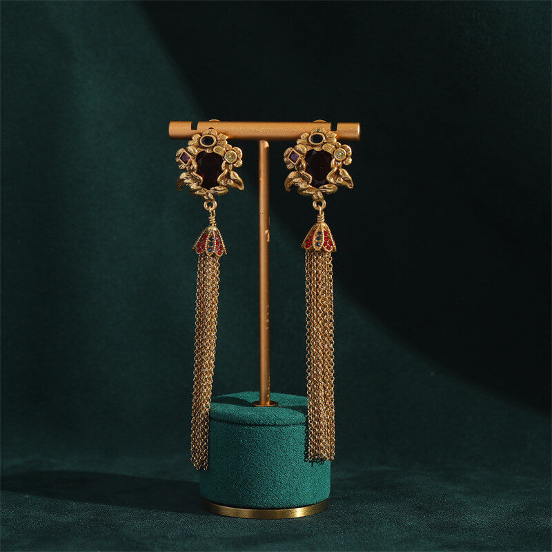 Vintage Earrings Gold Royal Freshwater Pearl Jewelry