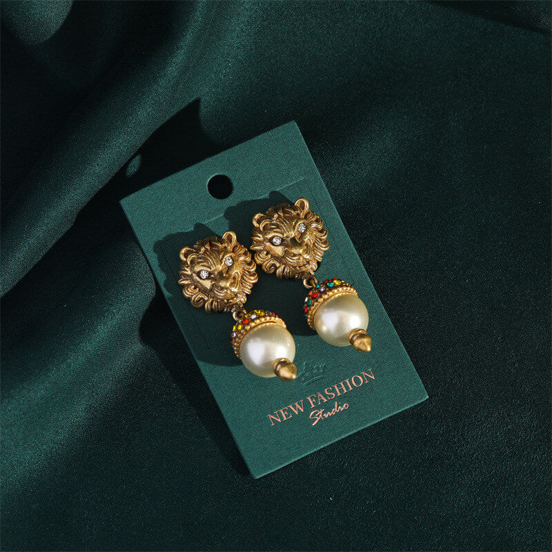 Vintage Earrings Gems Freshwater Pearl Jewelry