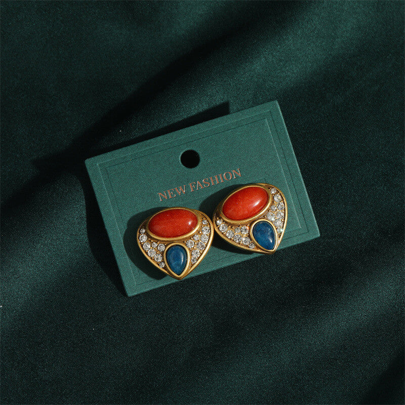 Vintage Earrings Gems Freshwater Pearl Jewelry