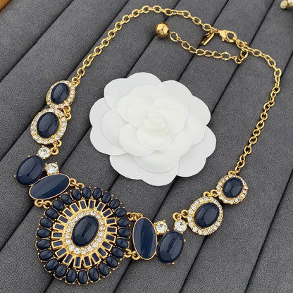 Vintage Jewelry Gold Designer Diamond Necklace