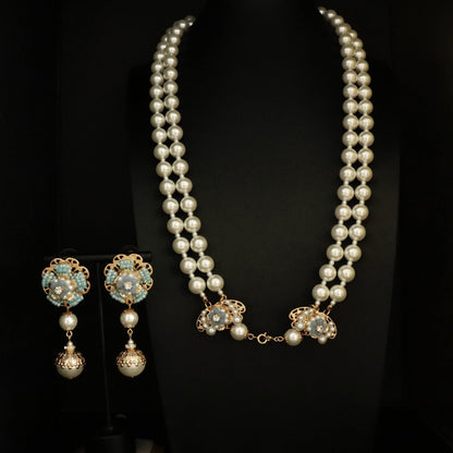 Braided Pearls Golden Earrings Hypoallergenic Gorgeous Jewelry