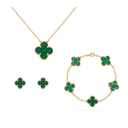 Clover Jewelry Set Mother of Pearl