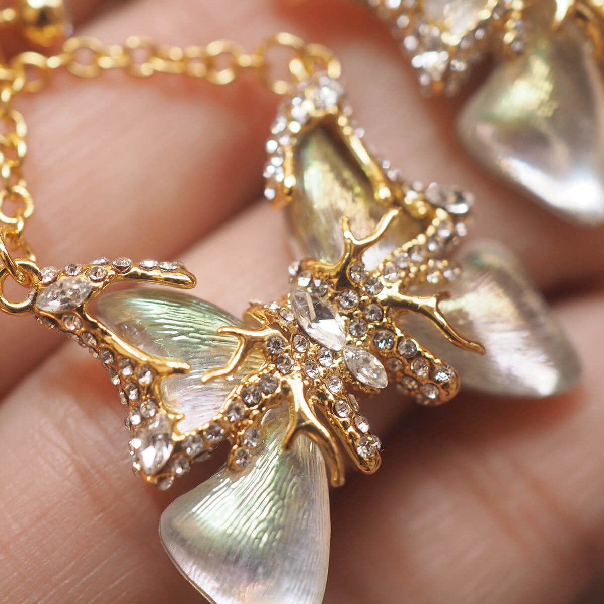 Vintage Jewelry Pearl Butterfly Earrings
