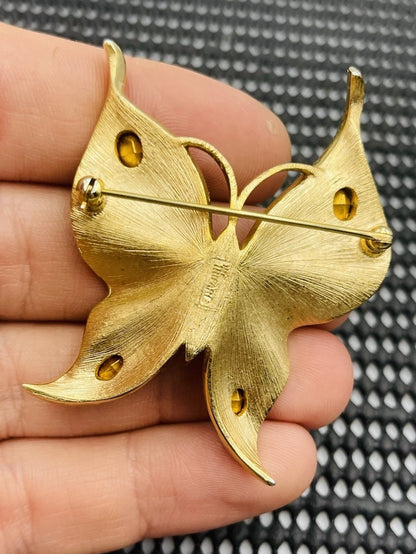 Diamonds Butterfly Shape Brooch Hypoallergenic Gorgeous Jewelry
