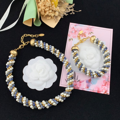 Vintage Jewelry Set Pearl Necklace