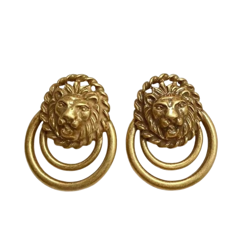 Vintage Jewelry Set Gold V Necklace