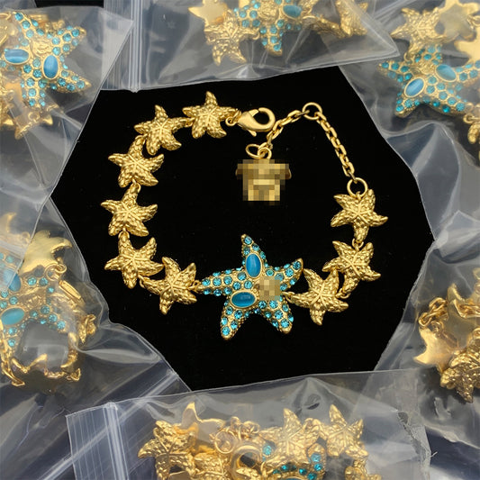 Vintage Jewelry Gold Designer Starfish Bracelet