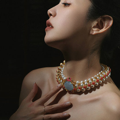 Vintage Jewelry Pearls Necklace