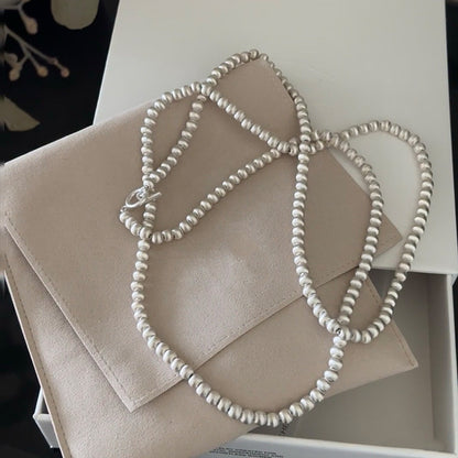 Jewelry Set Brushed Silver Necklace Bracelet Earring Ring