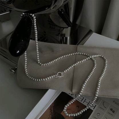 Brushed Silver Necklace Bracelet Earring Ring Jewelry Set