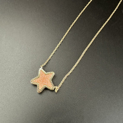 24K Gold Plated Hypoallergenic Brass Platinum Star Necklace