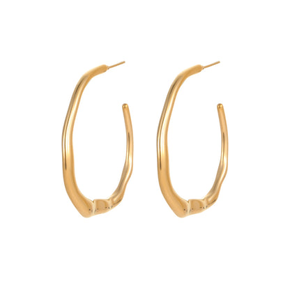 18k Gold Plated Hoops Earrings Gorgeous Jewelry