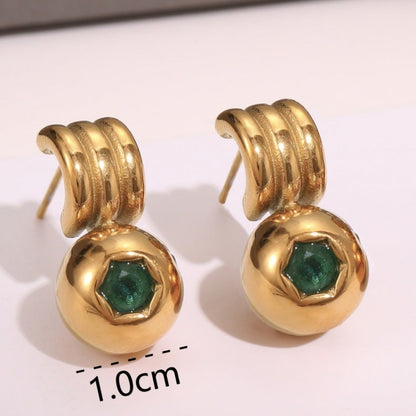 18k Gold Plated Diamond Earrings Gorgeous Zircon Jewelry