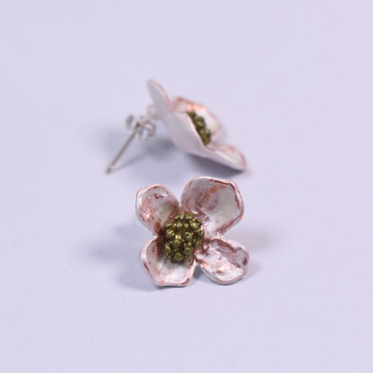Genuine Freshwater Pearls Earrings Brooch With 24K Gold Plated