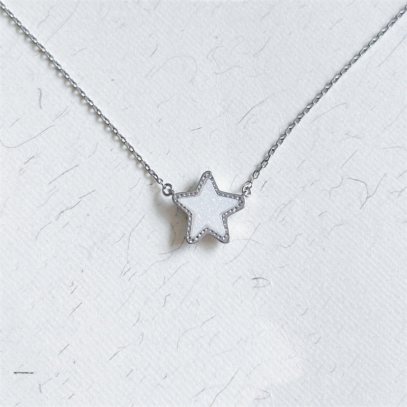 24K Gold Plated Hypoallergenic Brass Platinum Star Necklace