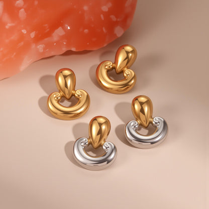 18k Gold Plated Drop Earrings Gorgeous Jewelry