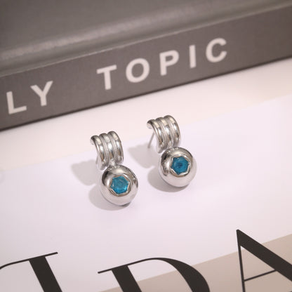 18k Gold Plated Diamond Earrings Gorgeous Zircon Jewelry