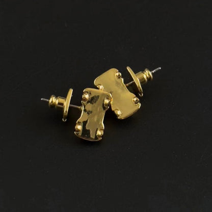 24K Solid Gold Plated Beetle Car Earrings