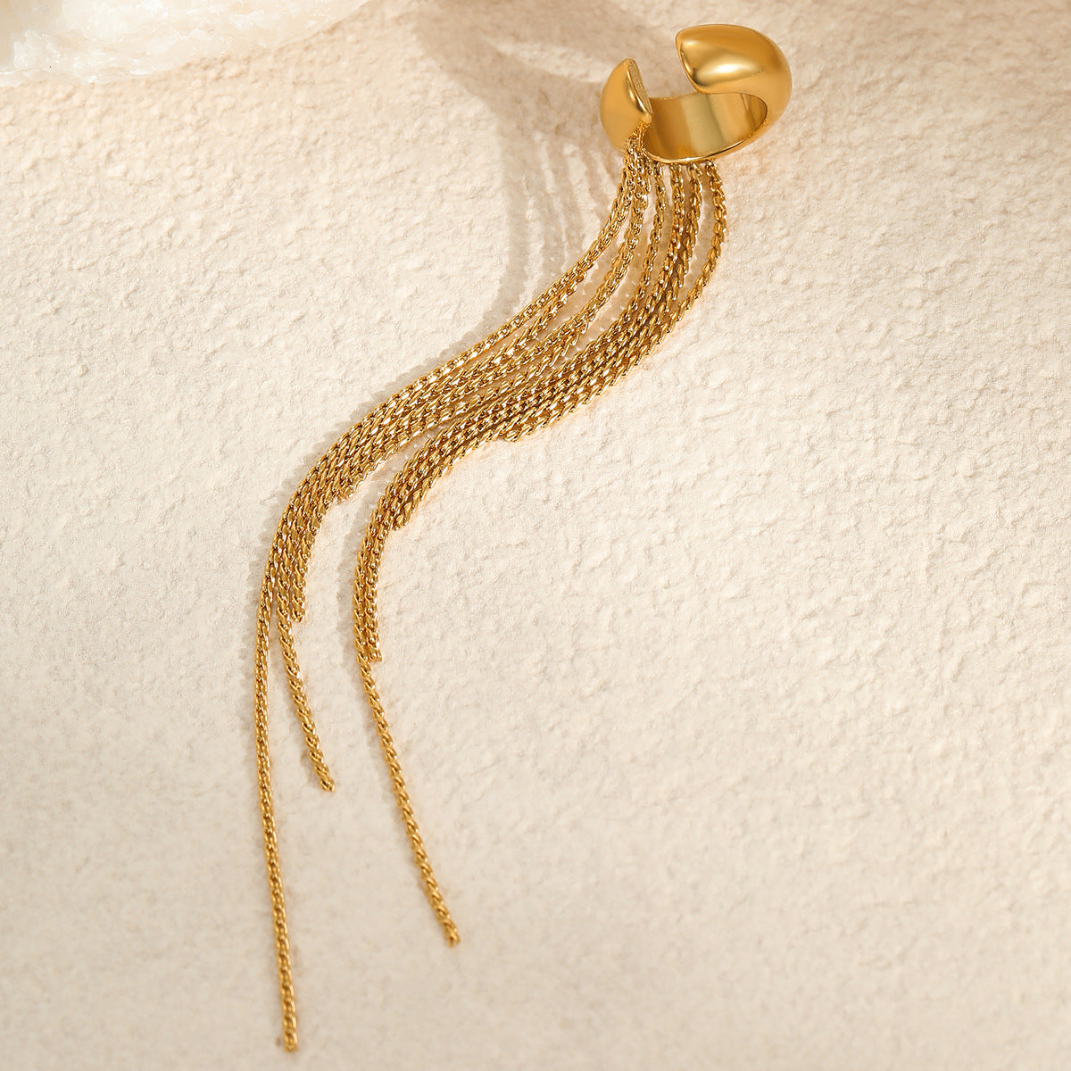 18k Gold Plated Chandelier Clip On Earrings Gorgeous Jewelry