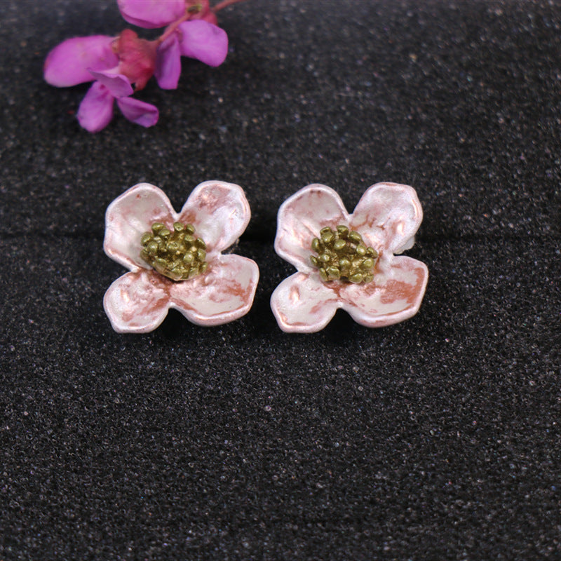Genuine Freshwater Pearls Earrings Brooch With 24K Gold Plated