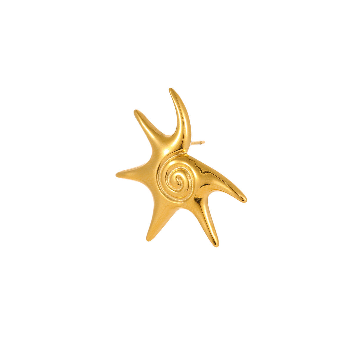 18k Gold Plated Starfish Earrings Necklace Gorgeous Jewelry Set