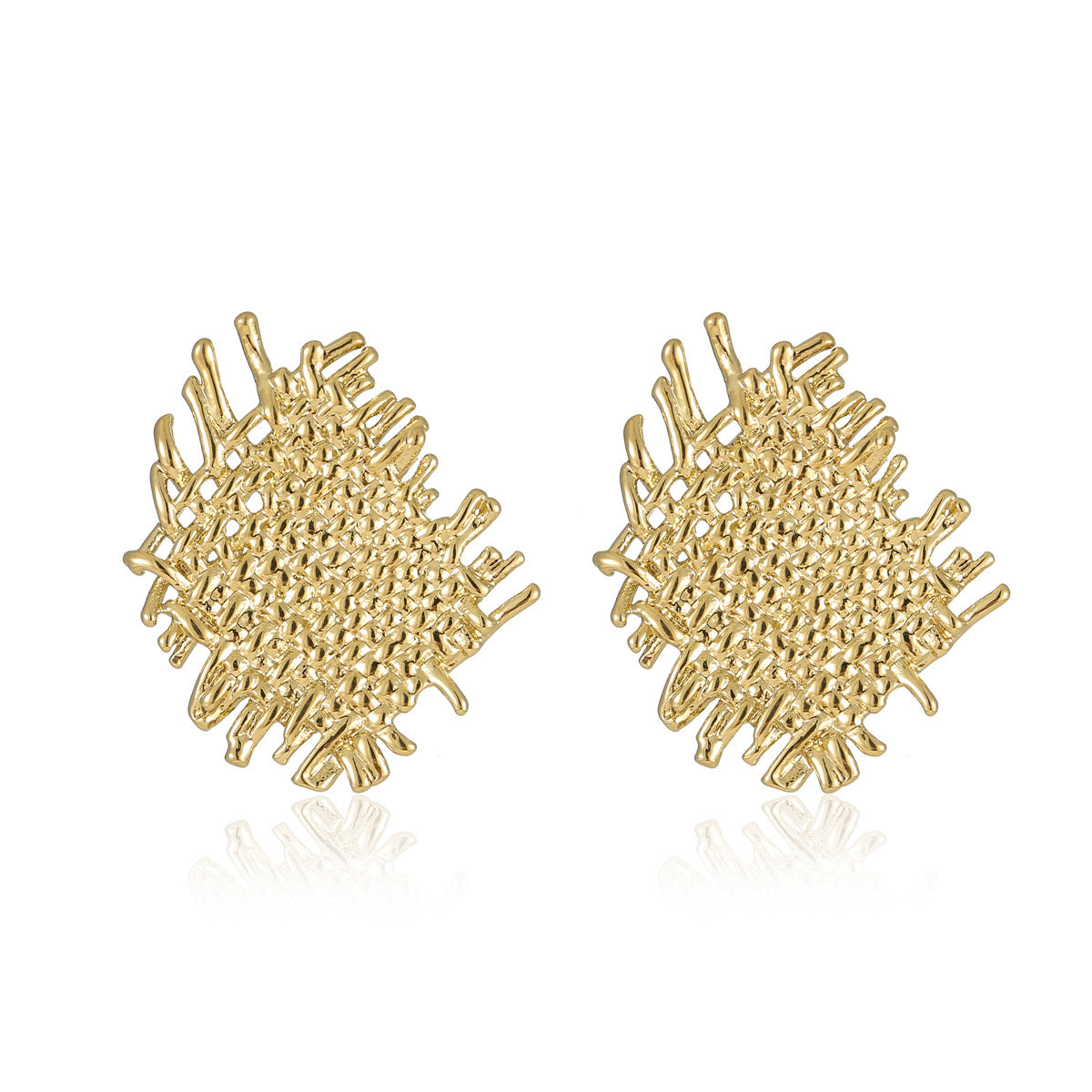 18k Gold Plated Braided Earrings Gorgeous Jewelry