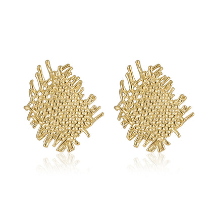18k Gold Plated Braided Earrings Gorgeous Jewelry