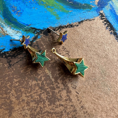24K Gold Plated Removable Earrings Hypoallergenic Gorgeous Geometric Jewelry