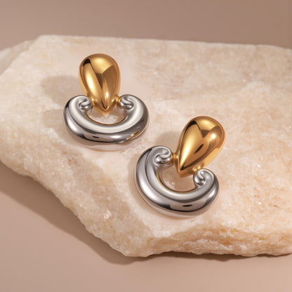 18k Gold Plated Drop Earrings Gorgeous Jewelry