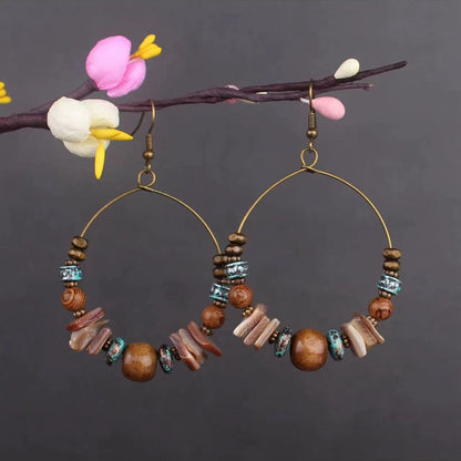 Vintage Jewelry Feather Tassel Earrings Bohemian Chandelier Earrings