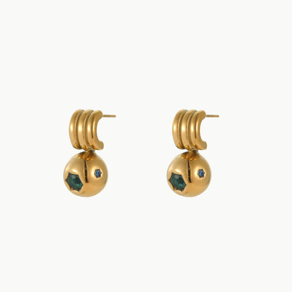 18k Gold Plated Diamond Earrings Gorgeous Zircon Jewelry
