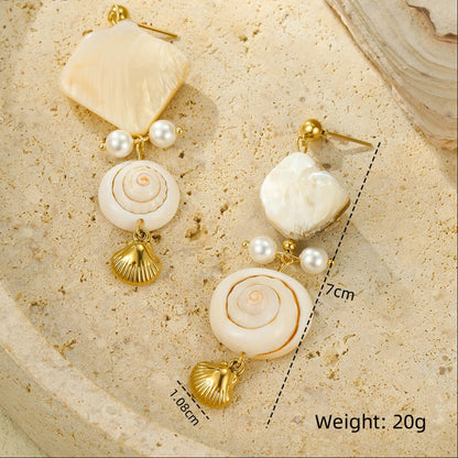 18k Gold Plated Pearls Earrings Gorgeous Natural Jewelry