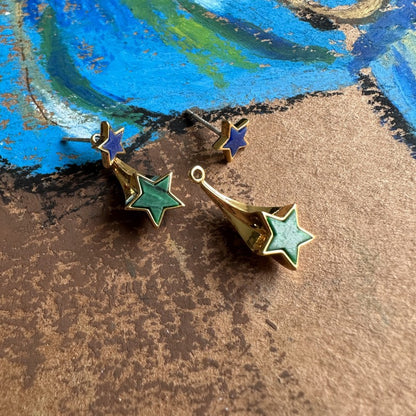24K Gold Plated Removable Earrings Hypoallergenic Gorgeous Geometric Jewelry
