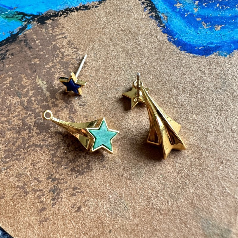 24K Gold Plated Removable Earrings Hypoallergenic Gorgeous Geometric Jewelry
