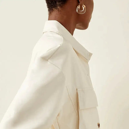 18K Solid Gold Plated Clear Hoop Earrings with Hypoallergenic Brass Silver Needle