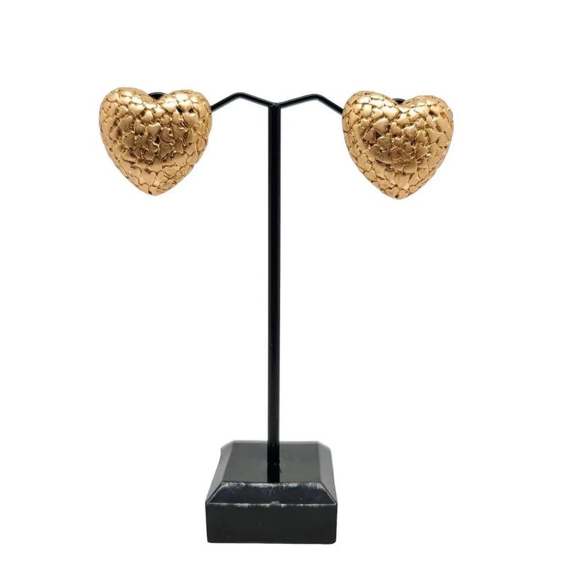 Vintage Jewelry Heart Earrings