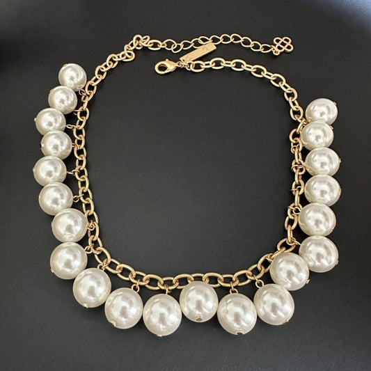 Pearls Necklace Hypoallergenic Gold Plated Pendant