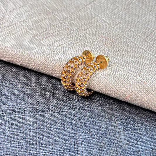 Gold hoop earrings