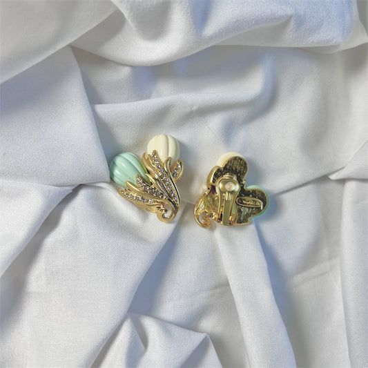 Vintage Jewelry Designer Diamond Ice Cream Earrings