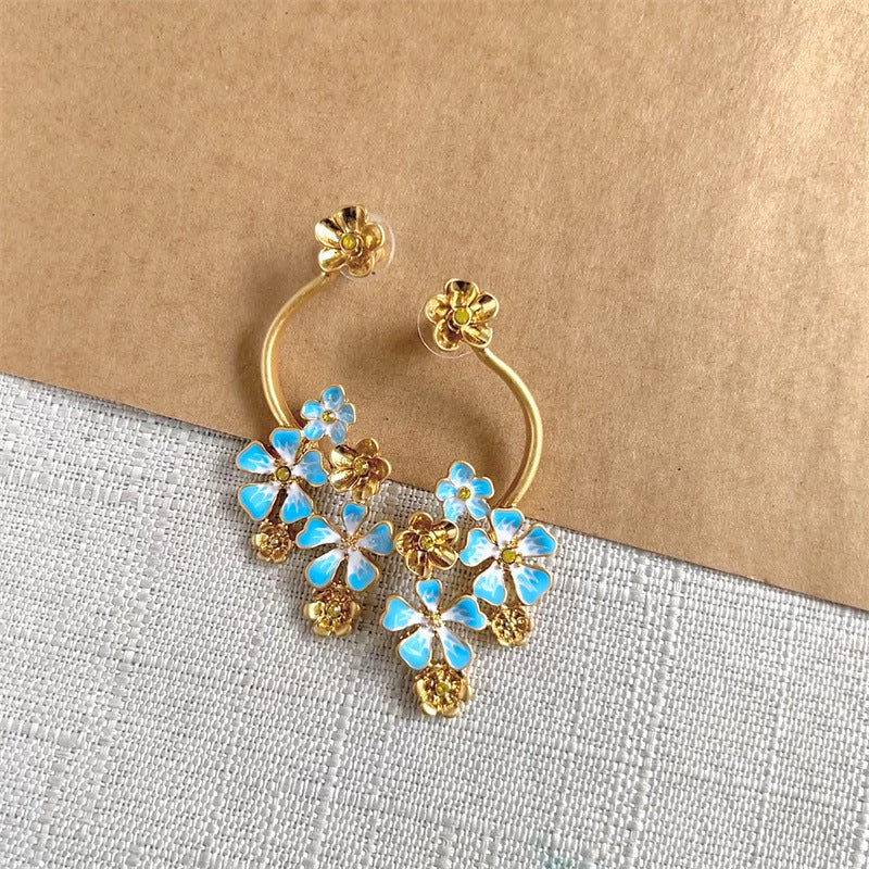 Vintage Jewelry Designer Sakura Drop Earrings