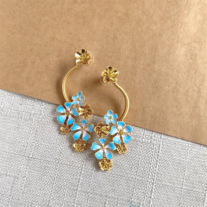 Vintage Jewelry Designer Sakura Drop Earrings